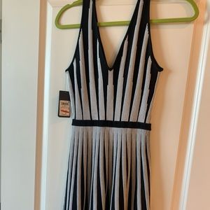 Guess black & white work dress